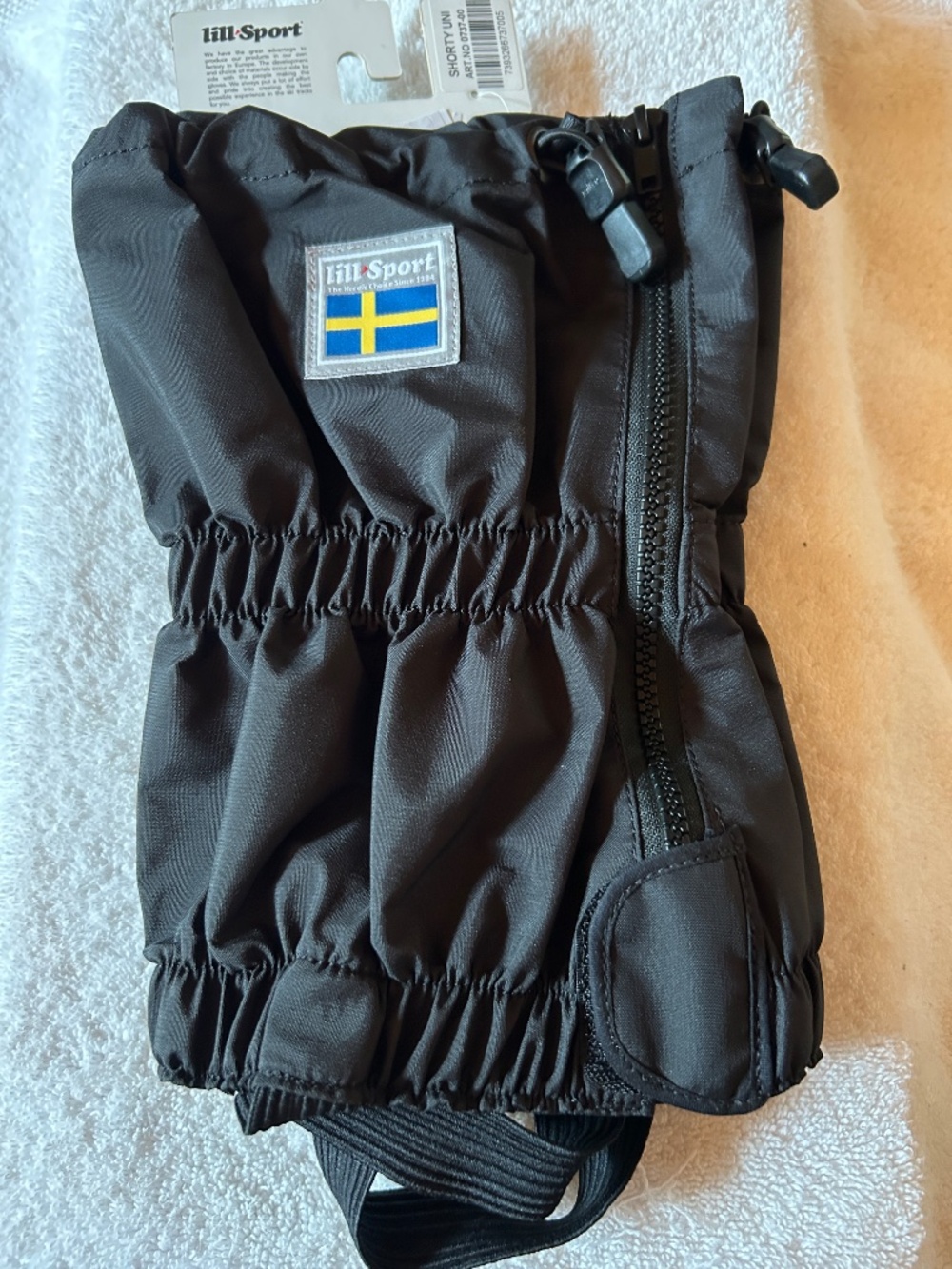 Lill-Sport Black Shorty Unisex Canvas Gaiters, NWT